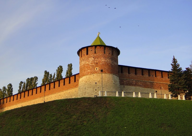 Нижегородский кремль зимой со стороны Чкаловской лестницы