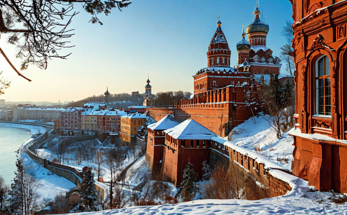 Печёрский Вознесенский монастырь Нижний Новгород на берегу Волги