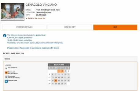 Тайная Вечеря Леонардо Да Винчи купить билеты официальный сайт