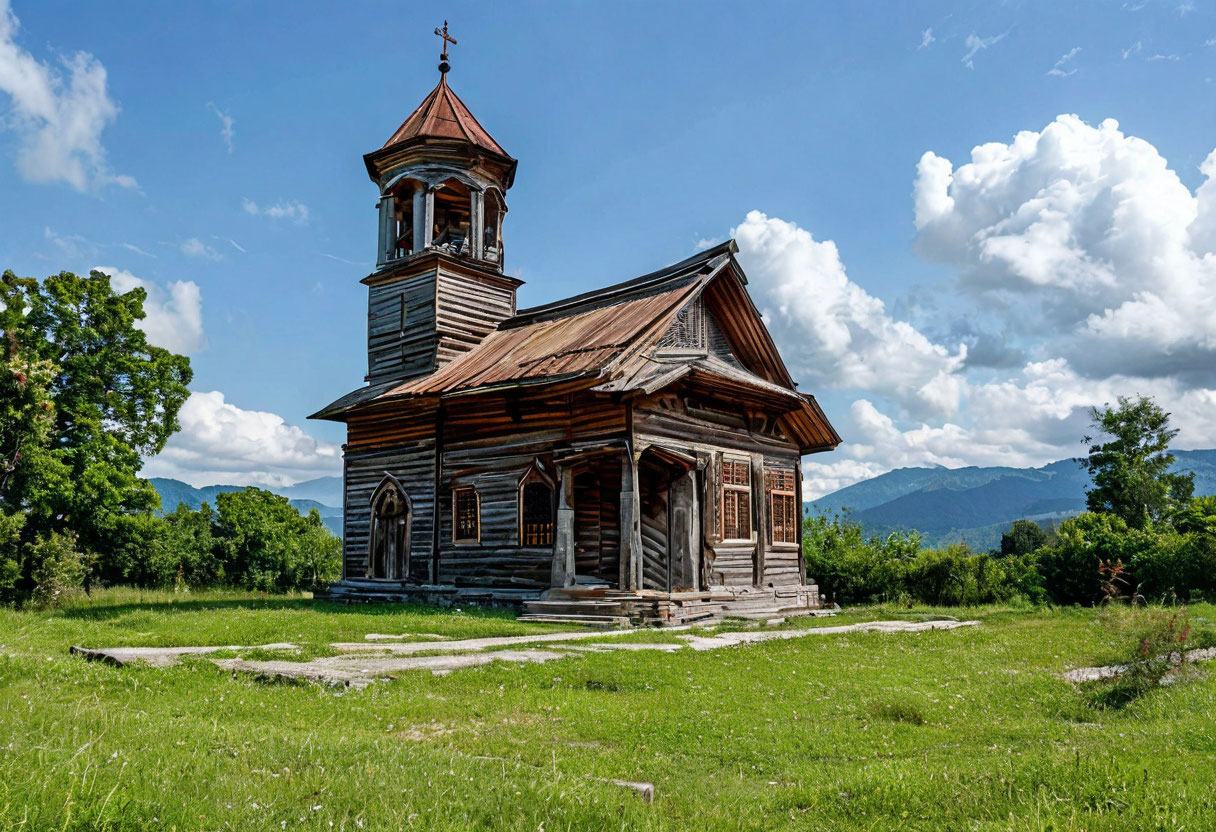 Лыхны Абхазия древняя церковь и поляна Лыхнашта