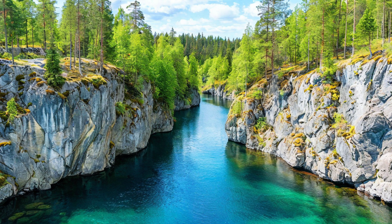 Рускеала, мраморный каньон