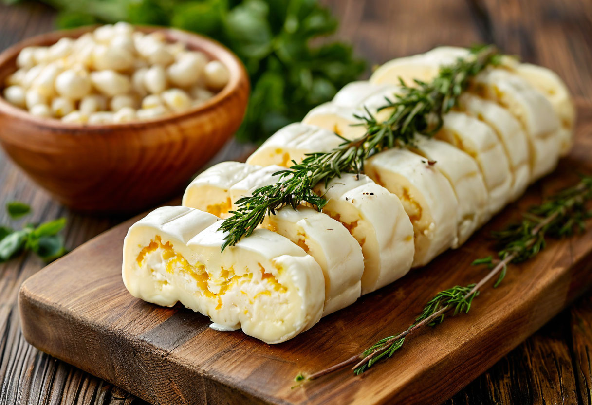 Халлуми кипрский сыр свежий плетёный