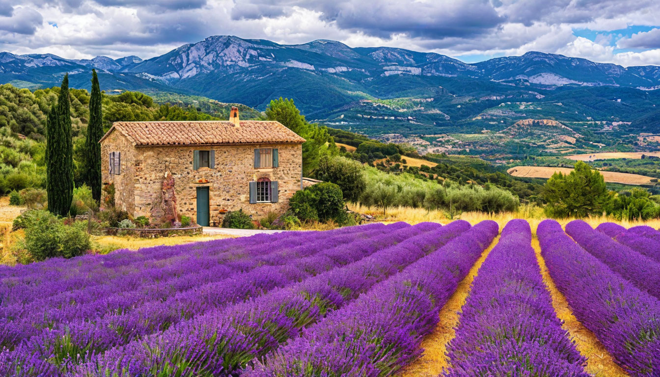 Прованс лавандовые поля Франция аббатство Сенанк