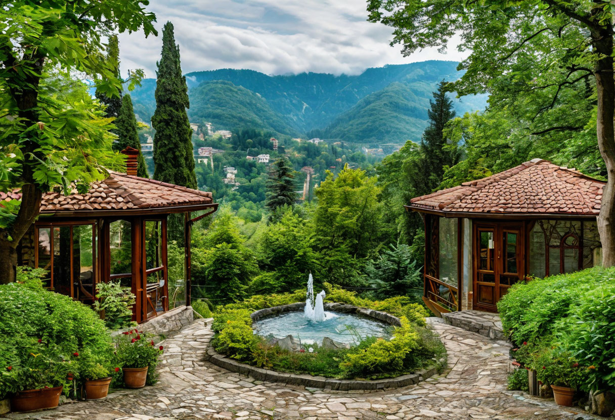 Боржоми национальный парк Грузия лес минеральная вода