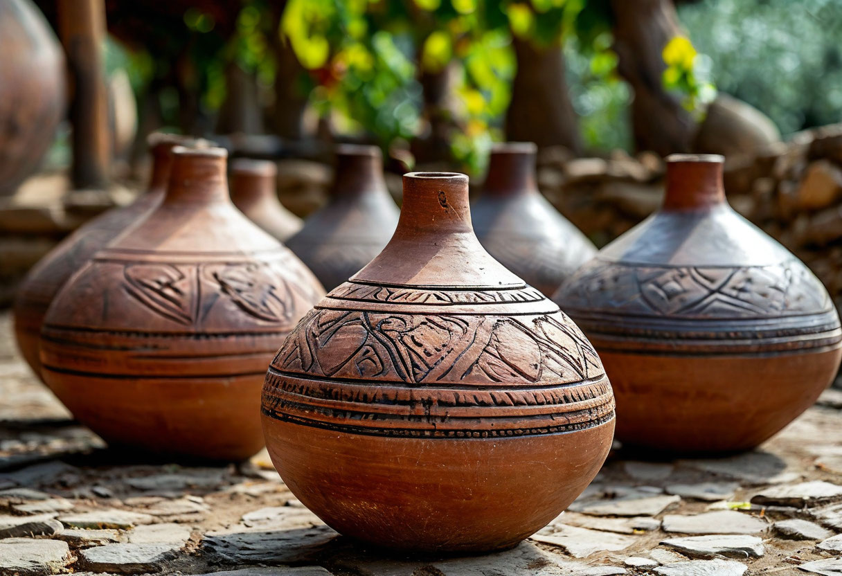 Грузинское вино в квеври Кахетия ЮНЕСКО