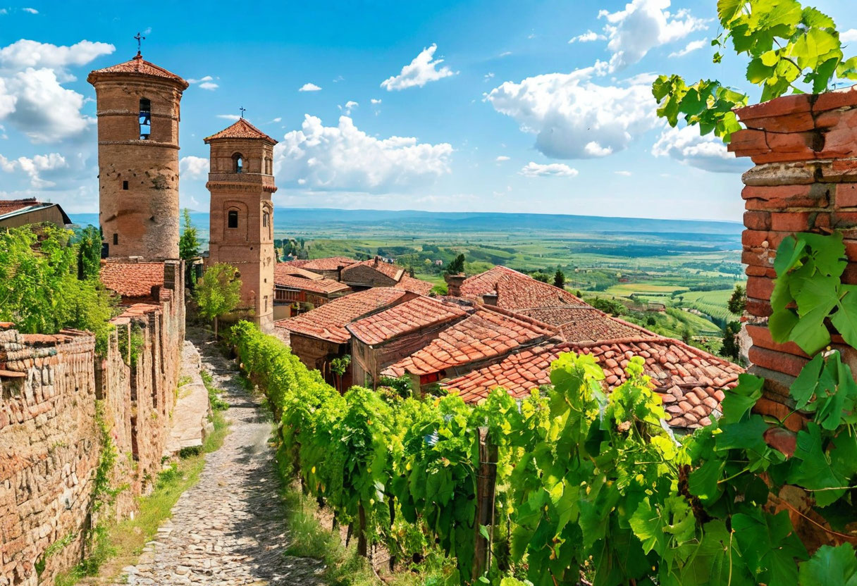 Сигнаги Грузия город любви средневековые стены Алазанская долина