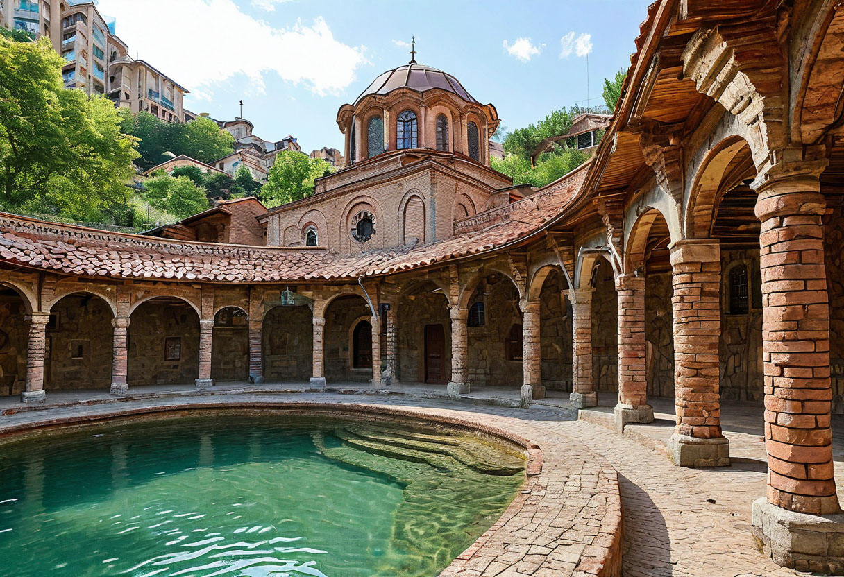 Серные бани Абанотубани Тбилиси Грузия