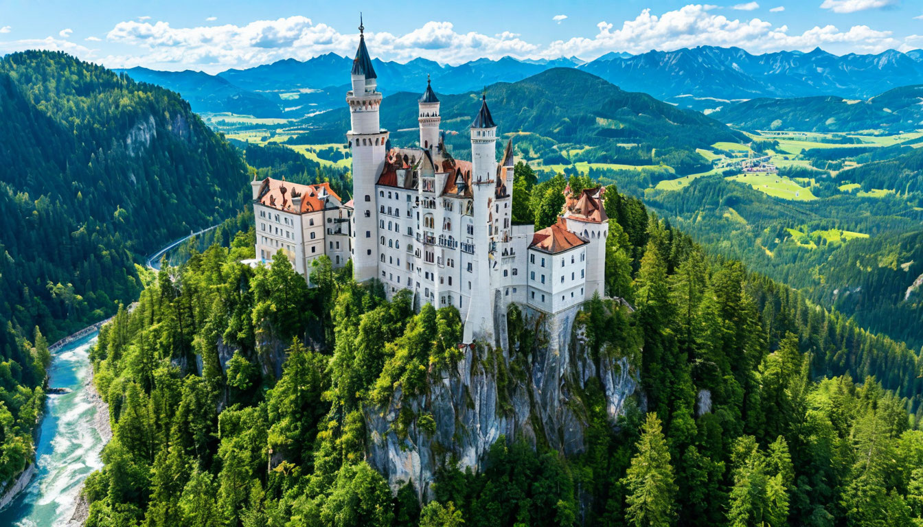 Замок Нойшванштайн Бавария Германия достопримечательности