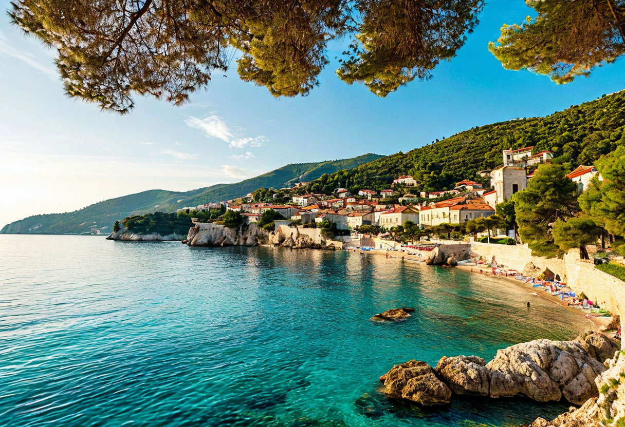 Будва Черногория пляж Могрен Адриатика