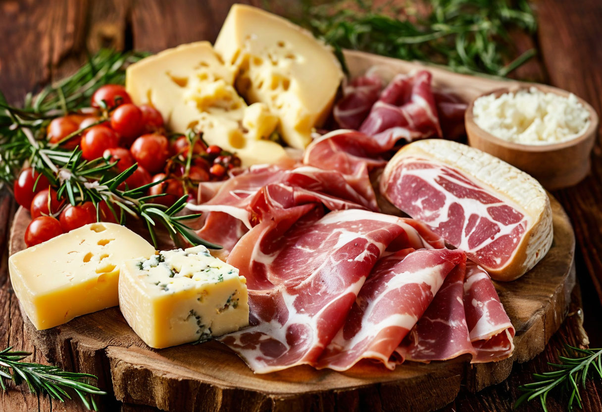 Негушский прошутто и сыр Черногория