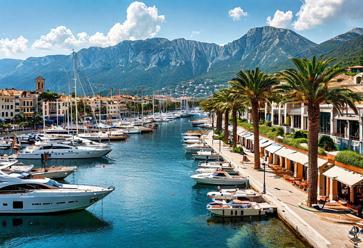 Порто-Монтенегро Тиват Черногория яхтенный курорт