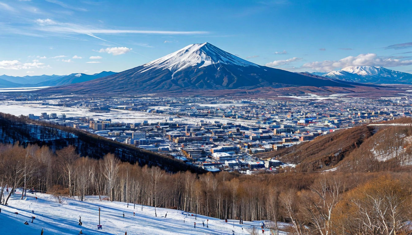 Подробнее о статье Гора Морозная: горнолыжный курорт на Камчатке с видом на вулканы