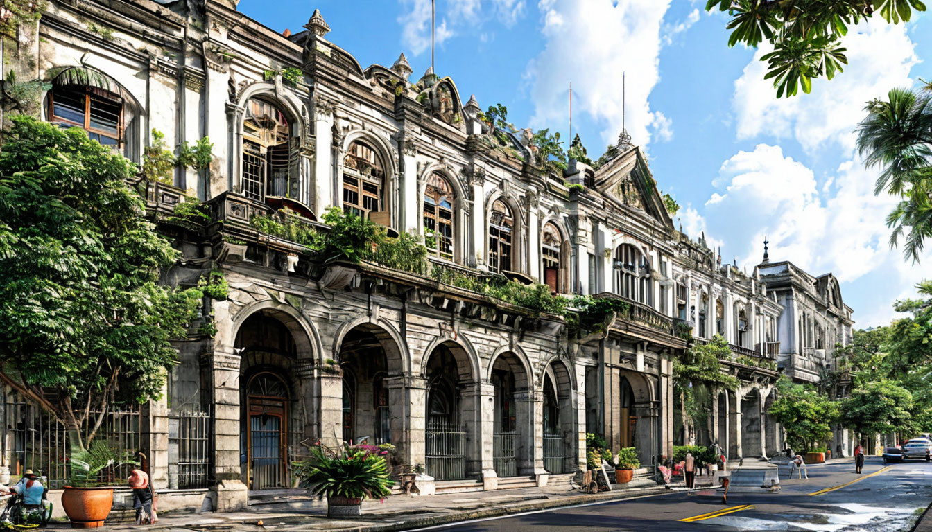 Манила столица Филиппин Intramuros испанский колониальный квартал