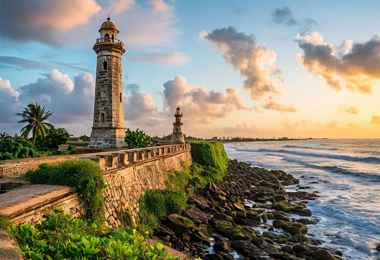 Форт Галле Шри-Ланка голландские колониальные стены