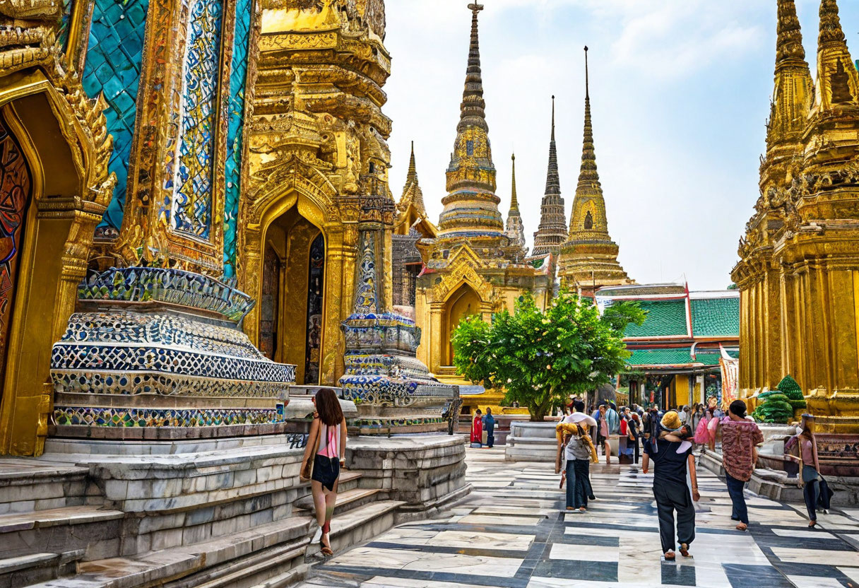 Большой дворец Бангкок храм Изумрудного Будды Таиланд