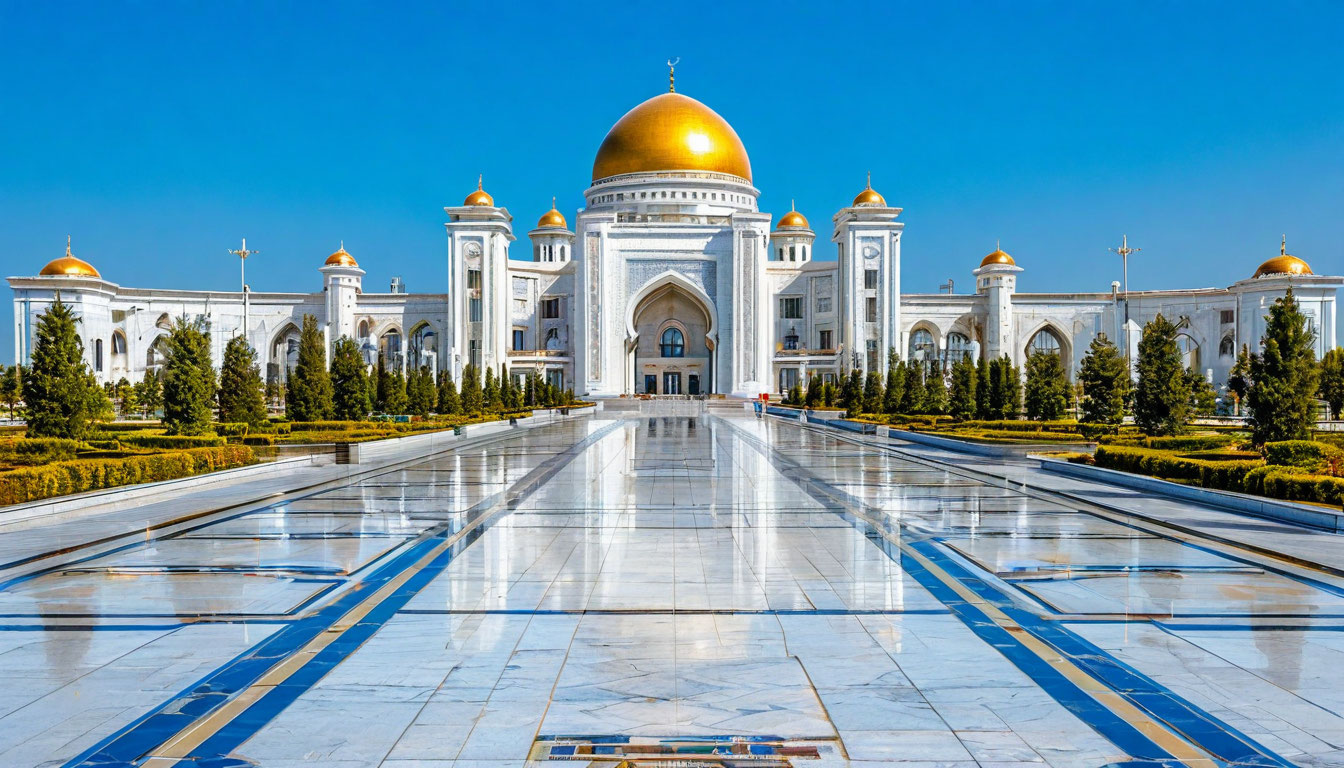 Ашхабад — белый мраморный город с золотыми куполами