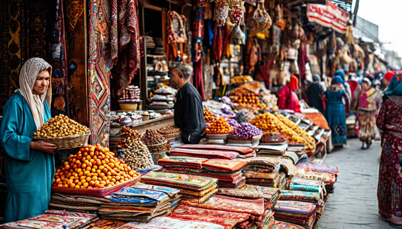 Базар в Туркменистане — ковры, специи, традиции