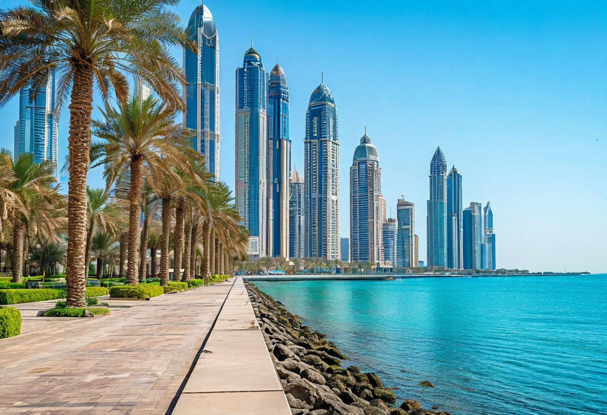 Набережная Корниш Абу-Даби ОАЭ