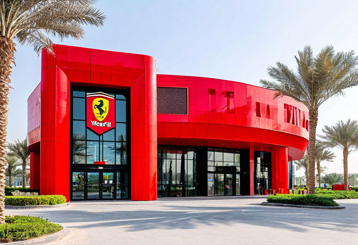 Феррари Уорлд Яс Айленд Абу-Даби ОАЭ парк развлечений