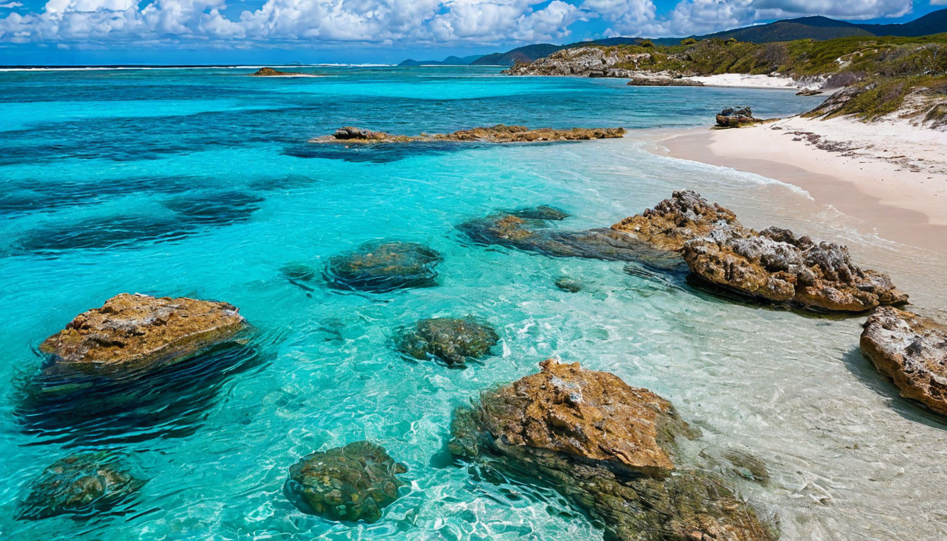 Острова Лос-Рокес Венесуэла, бирюзовое Карибское море и белый песок