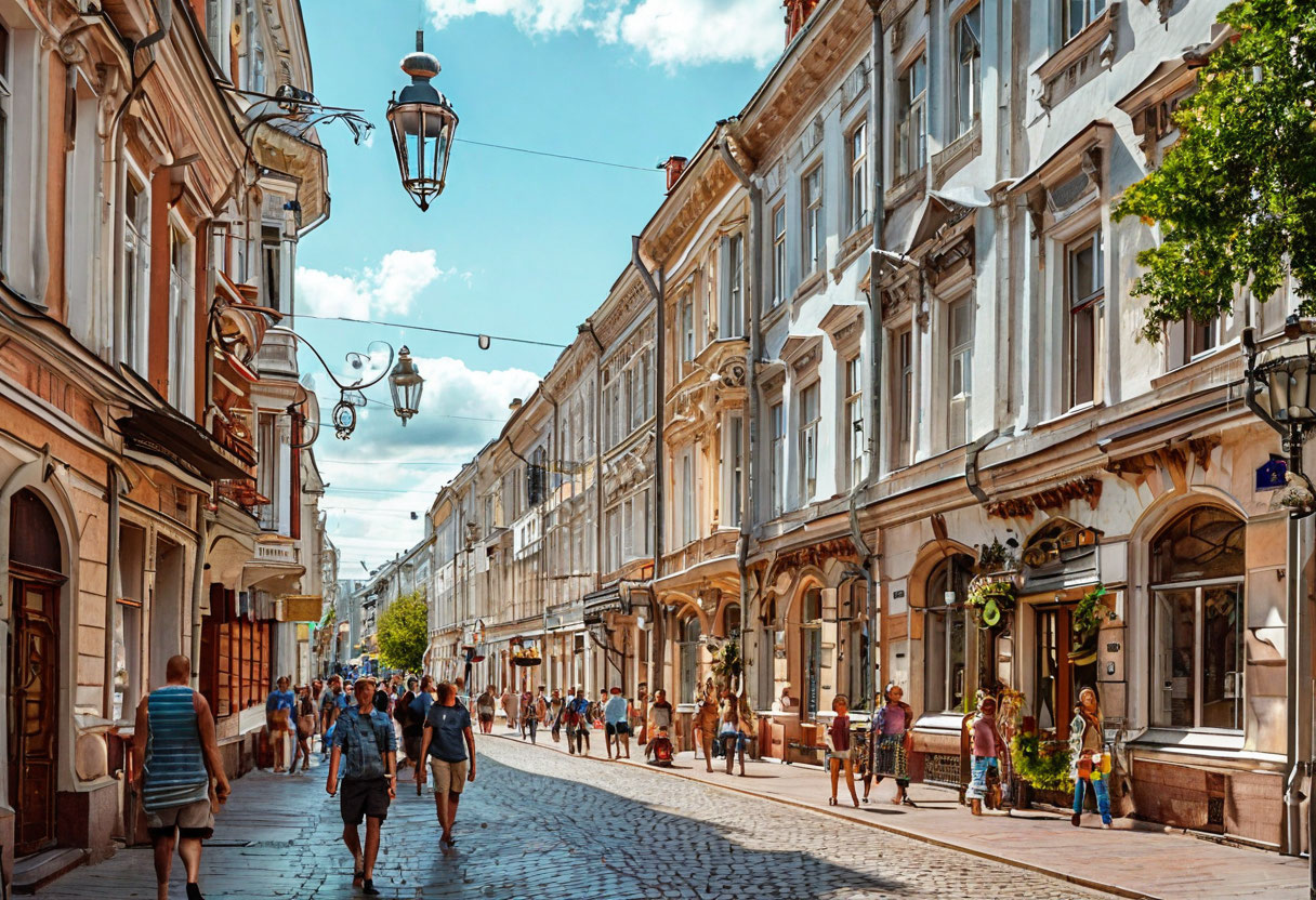 Большая Покровская улица — пешеходный центр Нижнего Новгорода