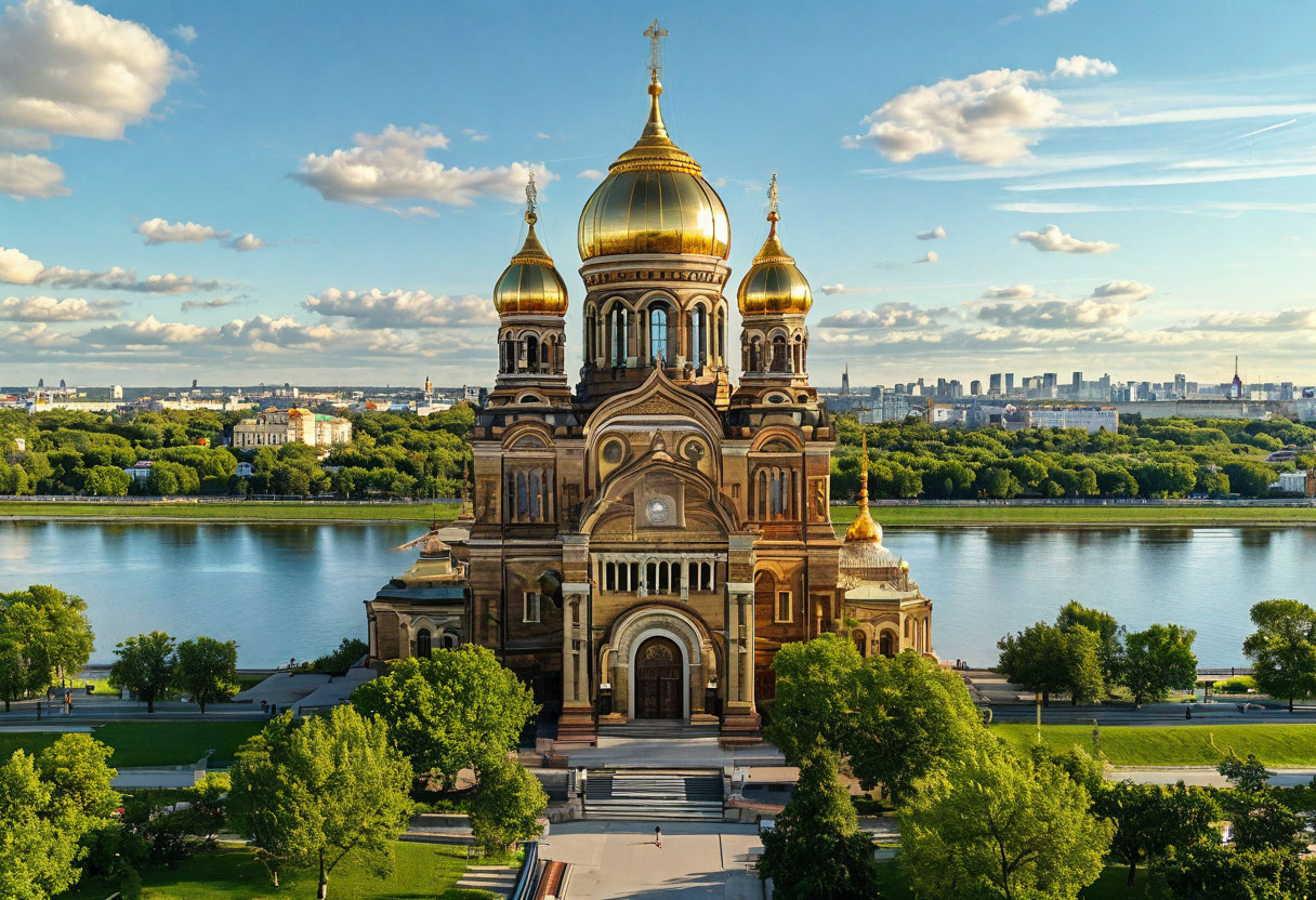 Стрелка — слияние Оки и Волги и собор Александра Невского