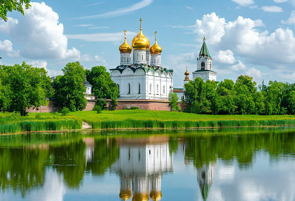 Кострома — Ипатьевский монастырь на берегу реки