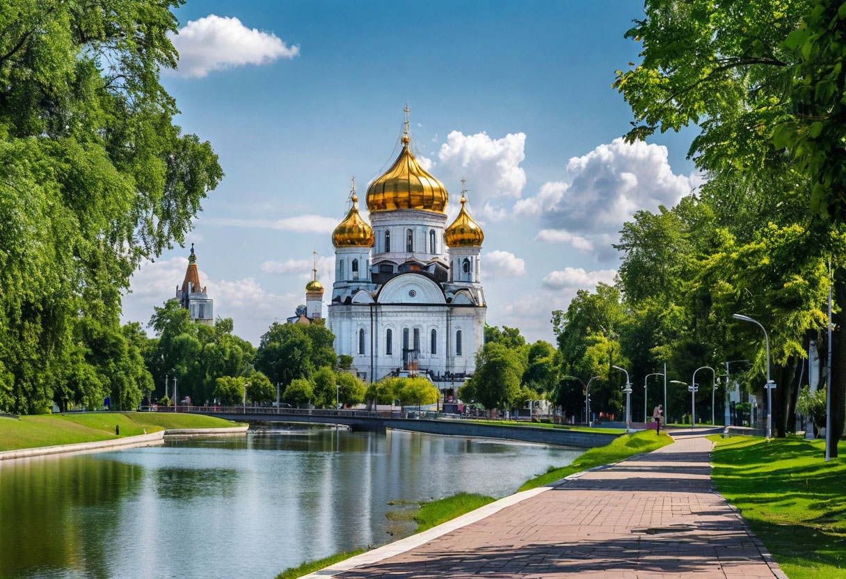 Ярославль — Успенский собор и стрелка Волги и Которосли