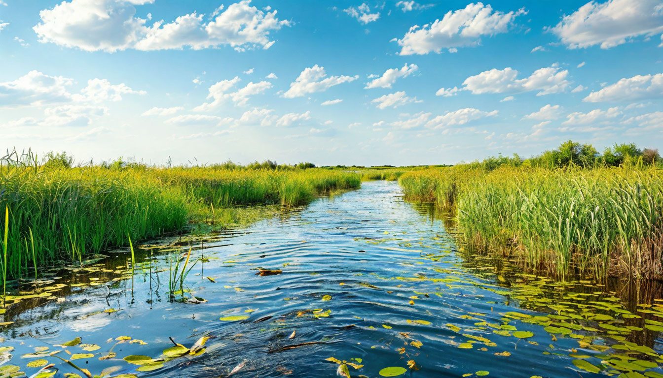 Дельта Волги и пеликаны
