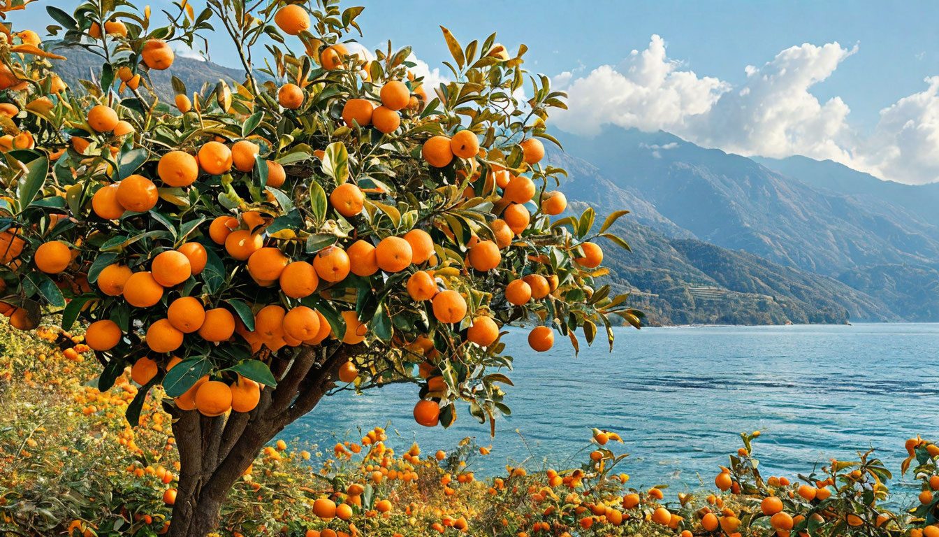 Осенняя Абхазия и мандарины