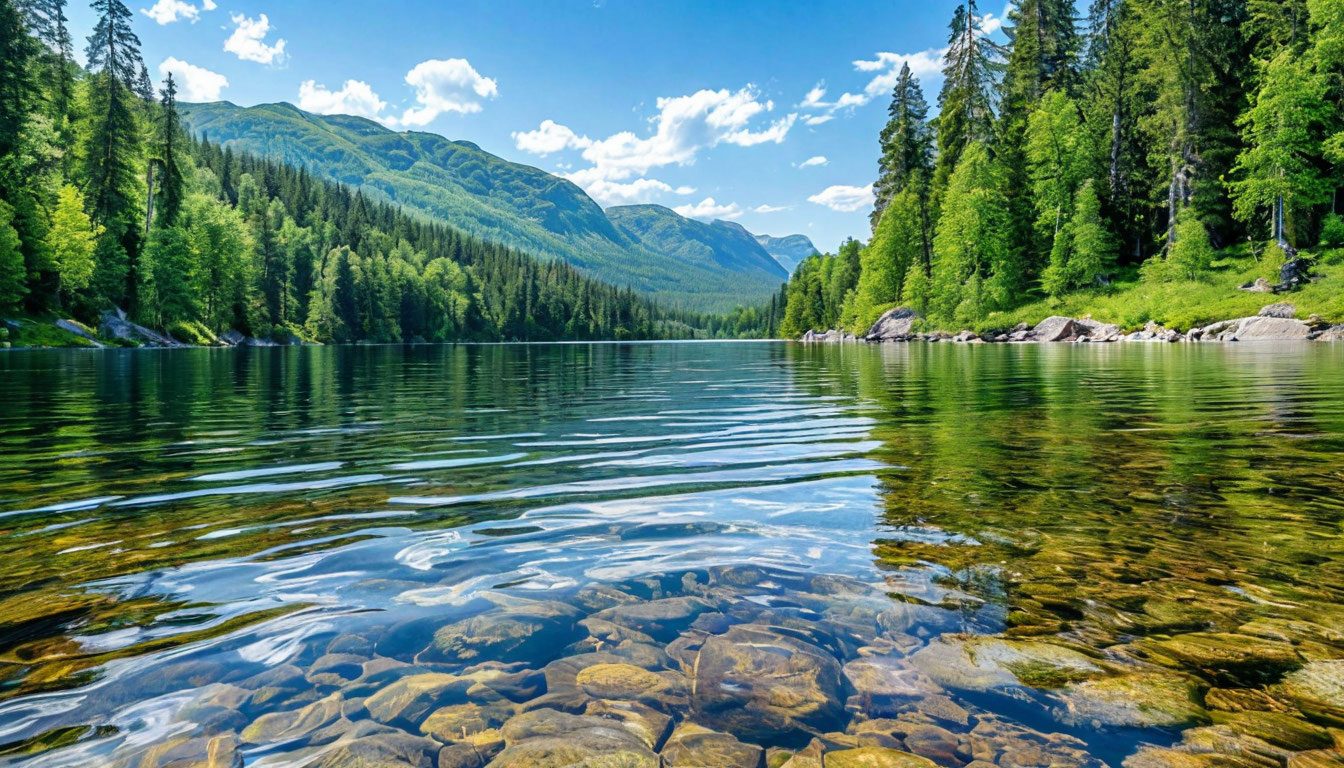 Озеро Банное летом