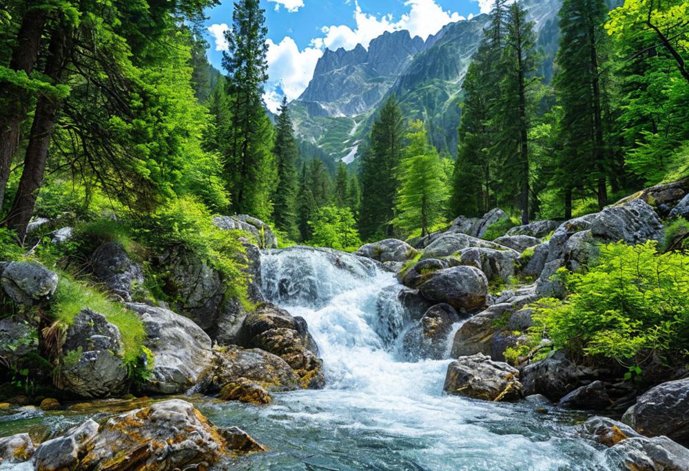 Водопады Домбая
