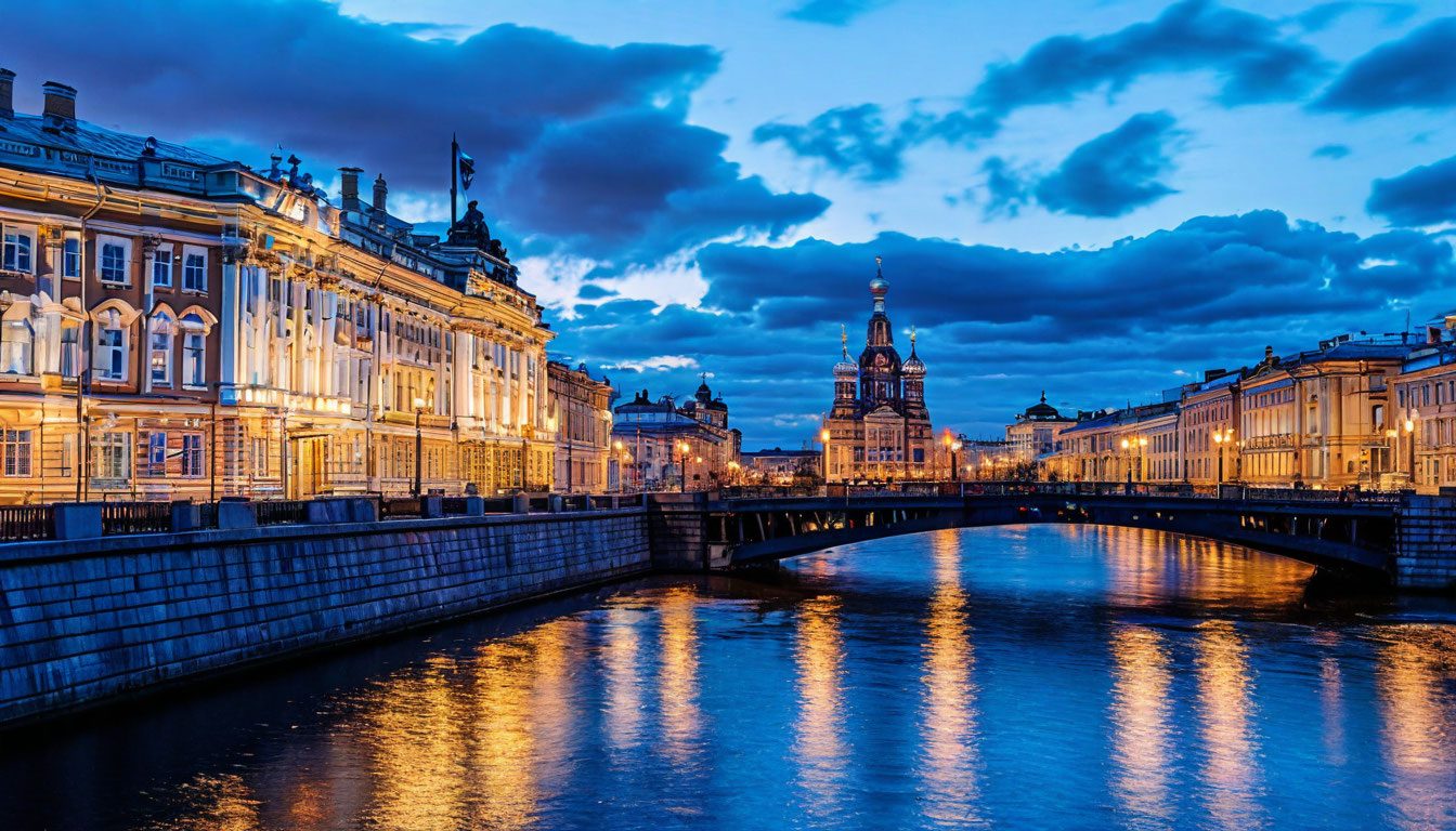 Петербург в белые ночи
