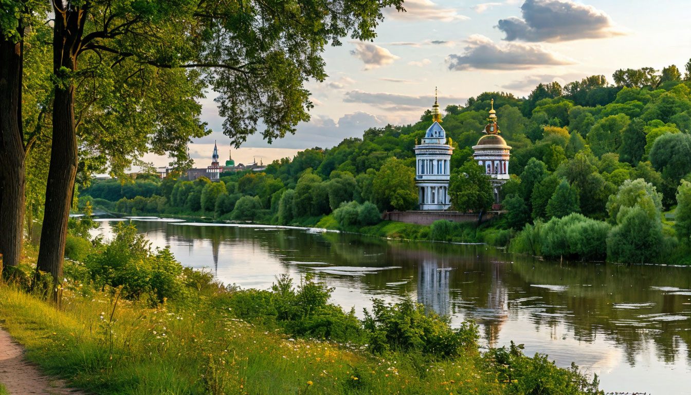 Река Вятка и Александровский сад