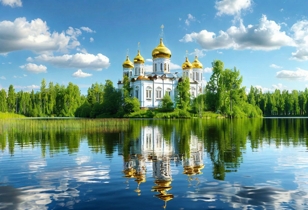 Валаамский монастырь на острове