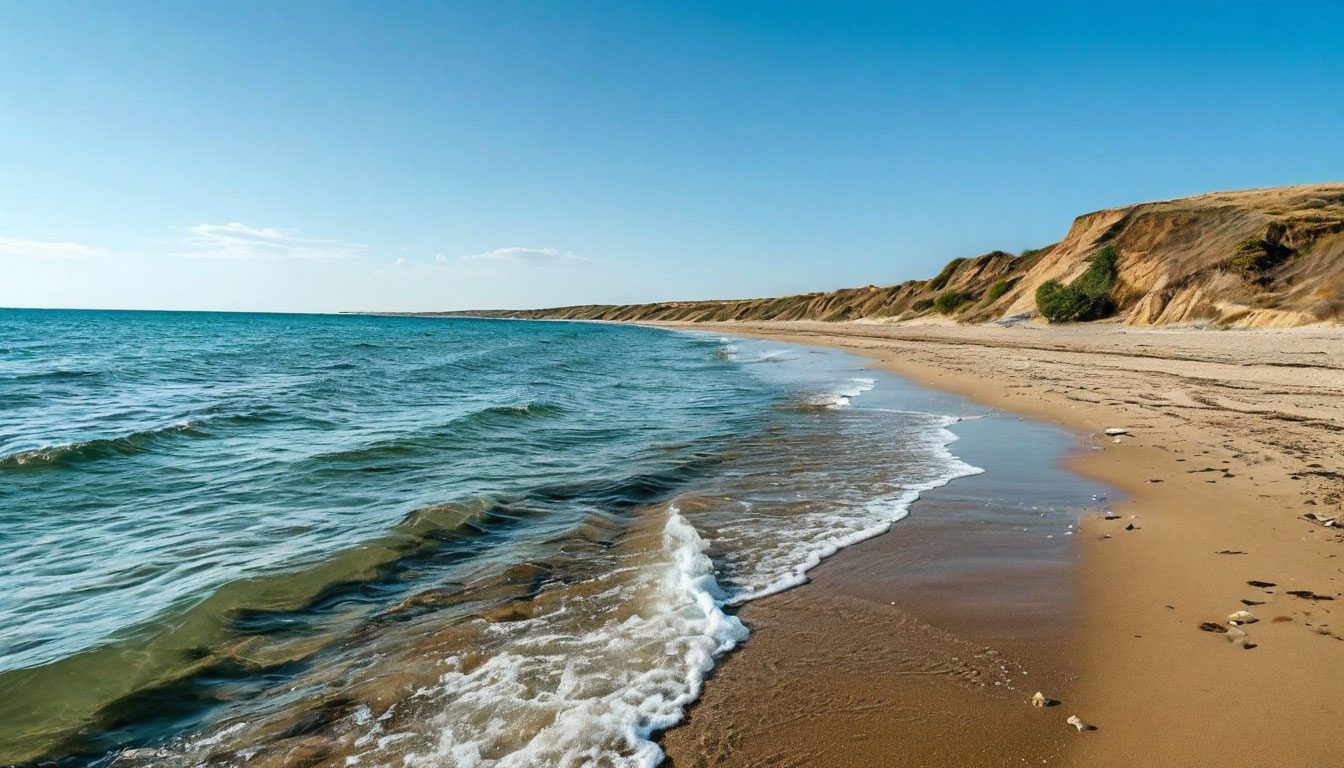 Каспийское море в Дагестане