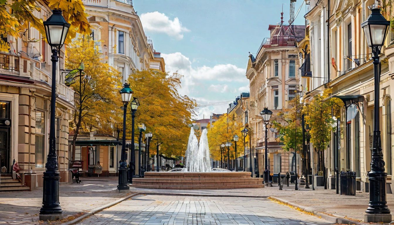Пешеходная улица Московская