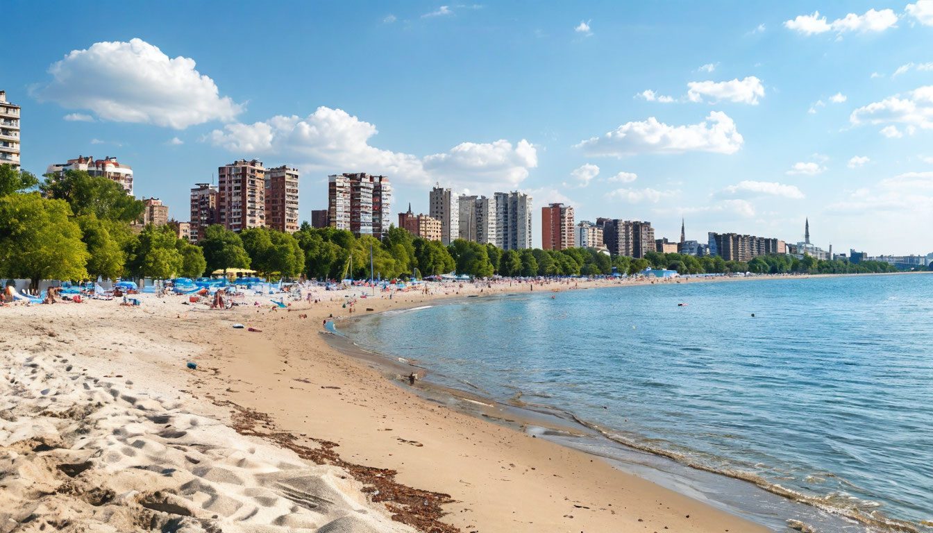 Пляж на Дону в Ростове