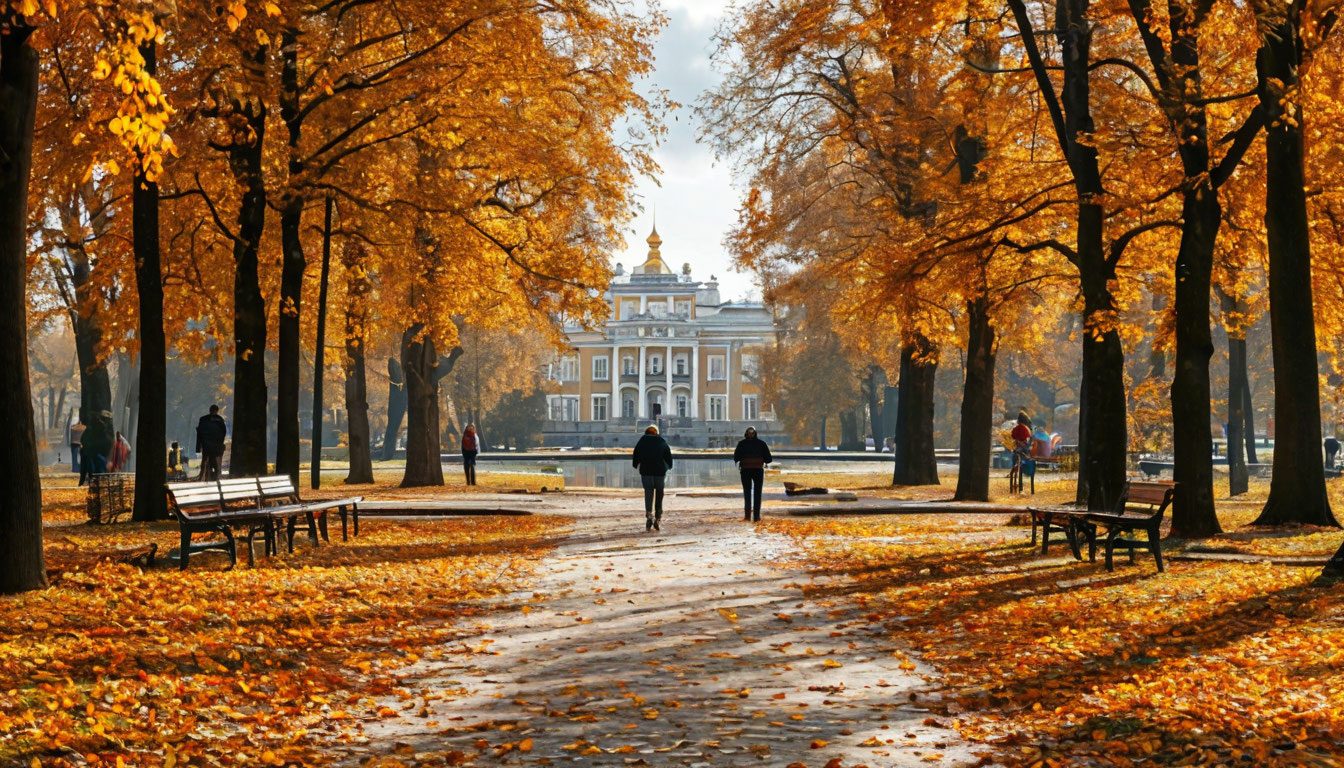 Осень в парке усадьбы