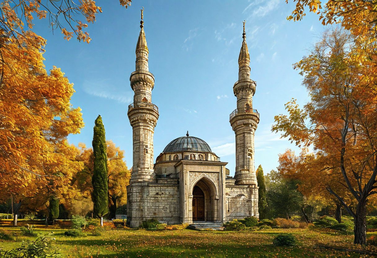 Ханская мечеть с минаретом в Касимове