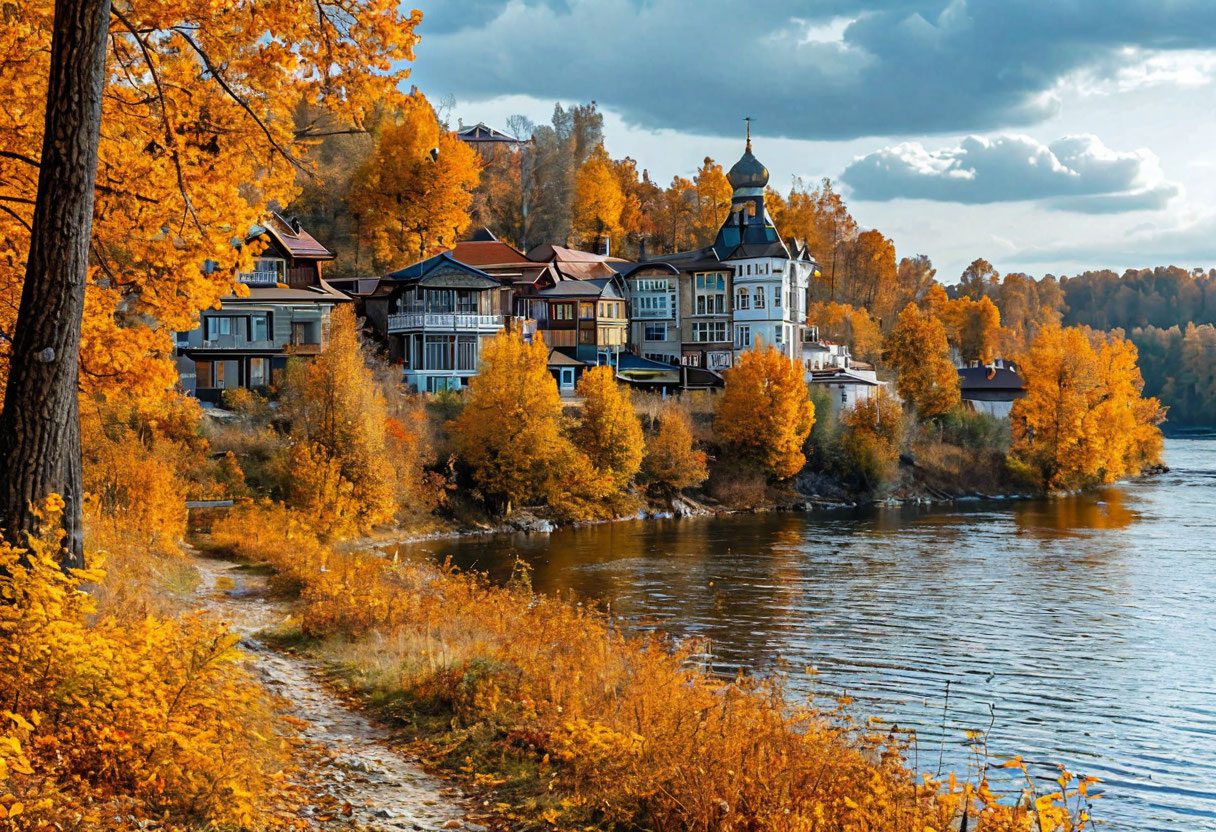 Плёс и осенняя Волга