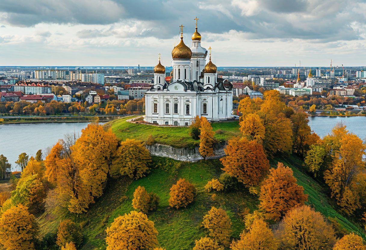 Соборная гора и Троицкий собор в Серпухове
