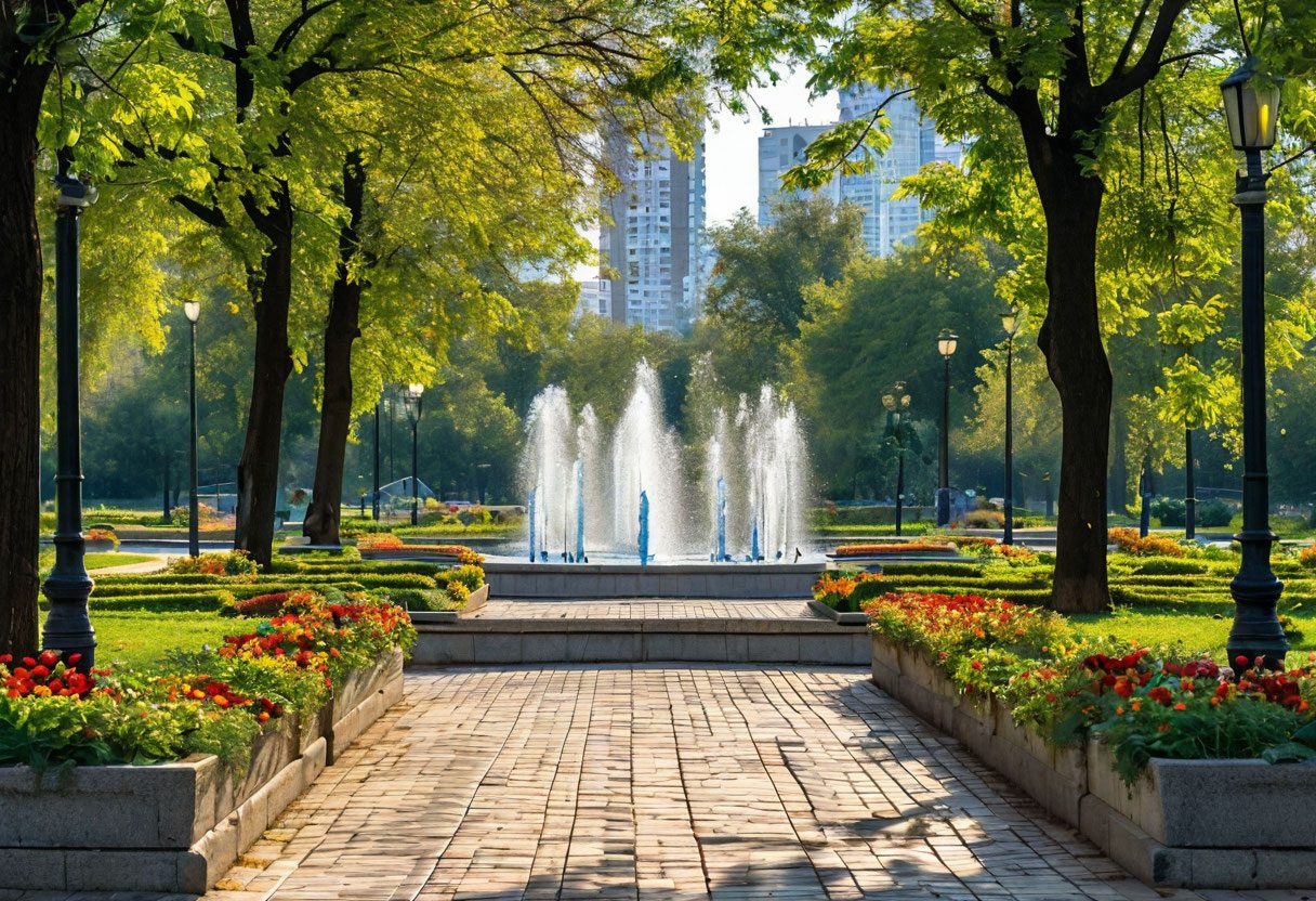 Городской парк в Славянске-на-Кубани