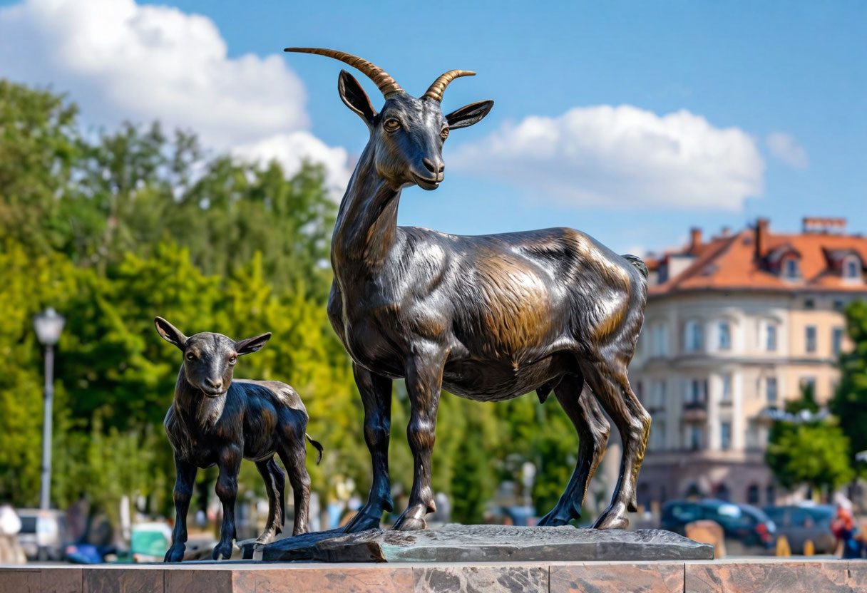 Памятник козе в Урюпинске