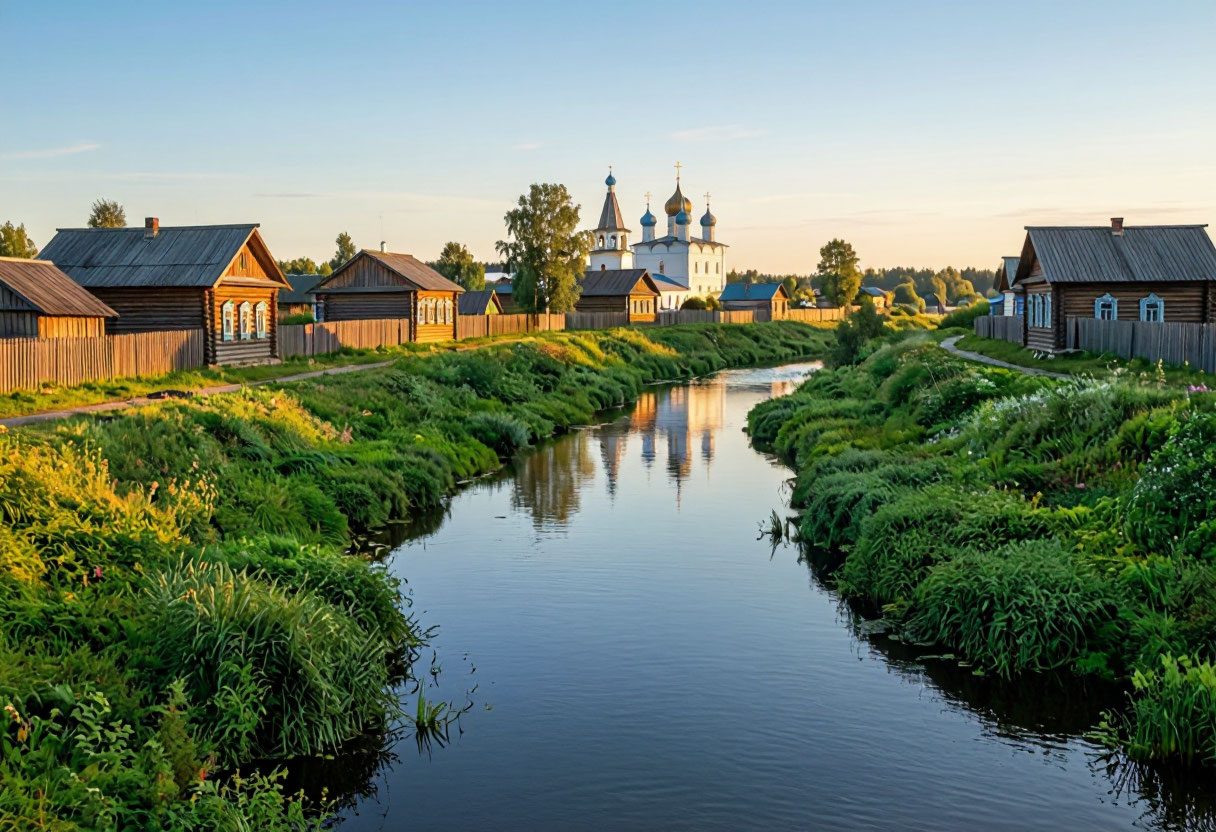 Река Каменка в Суздале