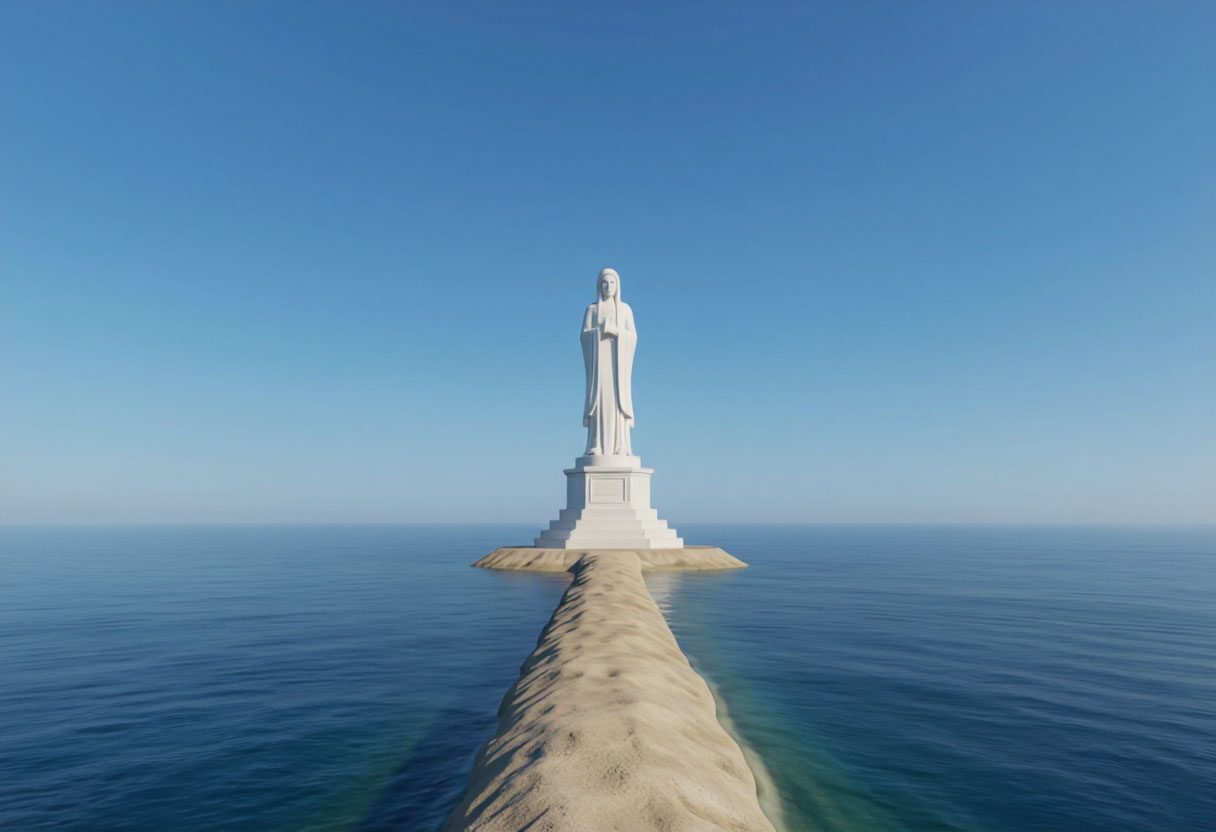 Статуя Гуаньинь в парке Наньшань