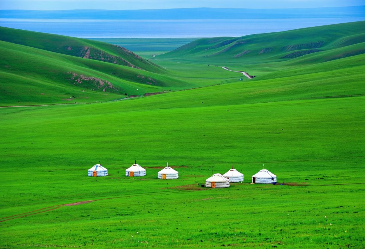 Юрточный лагерь на джайлоо