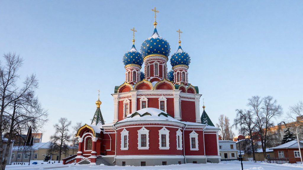 Церковь Царевича Димитрия на крови в Угличе зимой