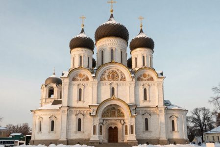 Вознесенский собор в Ельце зимой