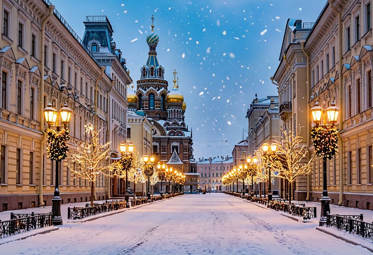 Невский проспект в иллюминации